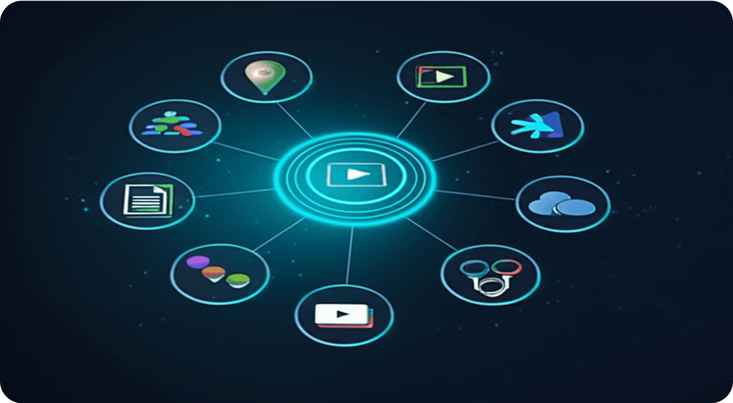 Video transcription integration with other platforms