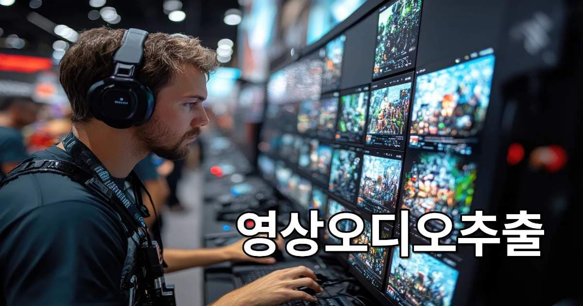 영상 오디오 추출 | 음질 손실 ZERO! 전문가처럼 깨끗하게 분리하기