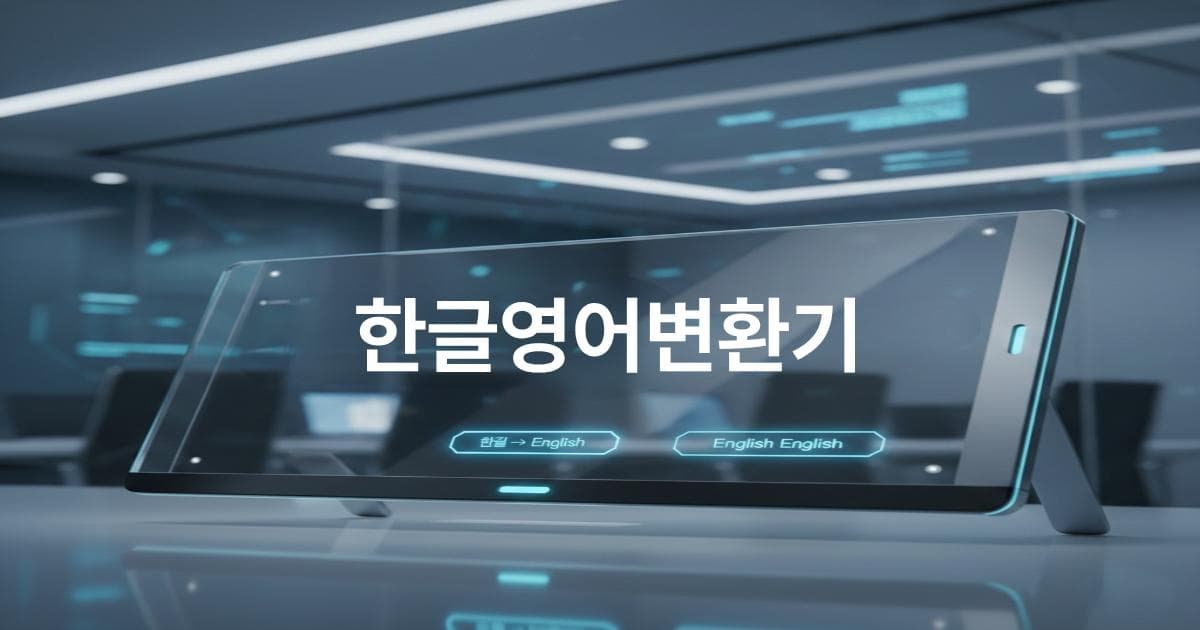 기업 필수! AI 한글영어변환기 | 초고속 번역 비용 절감