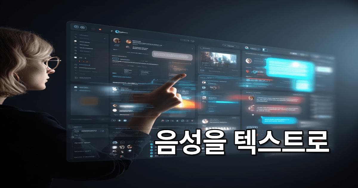 AI 자막 음성을 텍스트로 1분 만에 변환하는 꿀팁